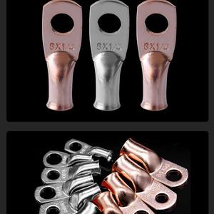 Bloque de Terminales de Cobre AWG para Ingeniería Química, Calibre 8-10, Redondo, de Crimpado Fijo, Estilo Americano - Product Image 4