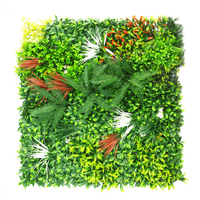 Panneaux muraux en gazon artificiel en buis vert, feuilles de plastique, art mural pour l'extérieur, les intérieurs, les fêtes, les mariages, Noël, certifié UV