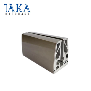 Canal en U en aluminium <span class=keywords><strong>de</strong></span> moule prêt avec le profil tronqué <span class=keywords><strong>de</strong></span> revêtement pour la balustrade <span class=keywords><strong>de</strong></span> verre trempé - Product Image 1