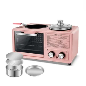 다기능 8L 용량 가정용 전기 오븐 4 1 아침 기계 토스터 토스터 요리 horno 파라 팬