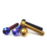 Tornillo de Titanio Sur-ron M5 M6, Cabeza de Tapa, Tornillo Torx, 10 15 20 25 mm, Tornillo Azul Quemado