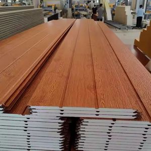 Nhà Máy Giá chống cháy vật liệu xây dựng PU Polyurethane đúc sẵn nhà cách điện bánh sandwich Panel - Product Image 4