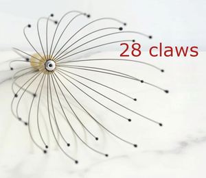 Masajeador de cabeza con mango de madera y 28 dedos, tipo garra de pulpo, para relajación corporal, venta al por mayor, personalizado - Product Image 2