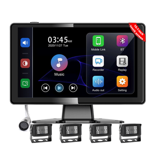 Nouveau moniteur DVR pour camion 4 canaux avec écran tactile 10,1 pouces, caméra de recul latérale, moniteur AI BSD, écran quadruple, grand écran, caméra de recul pour voiture, camion, <span class=keywords><strong>camping</strong></span>-<span class=keywords><strong>car</strong></span> - Product Image 1
