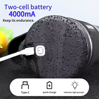 Batidora portátil recargable de 16 oz, batidora y licuadora personal tipo C, minibatidora para batidos con ultra afilada
