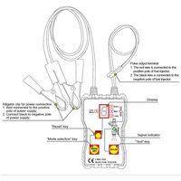 Probador de Inyectores de Combustible para Automóviles, Herramienta de Diagnóstico del Sistema de Combustible para Detectar Fugas y Problemas de Quemaduras, Herramienta de Limpieza de Automóviles con 4 Modos de Pulso
