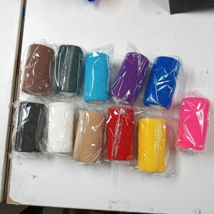 شريط رياضي مطاطي غير منسوج ذاتي اللصق لفرس بيطري لف ضمادة متماسكة 4 بوصات - Product Image 2