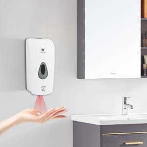 CHUANGDIAN Distributeur automatique de <span class=keywords><strong>savon</strong></span> liquide en gel/spray/gouttes avec pompe, distributeur <span class=keywords><strong>d</strong></span>'alcool mural automatique avec capteur, 1000 ml - Product Image 4