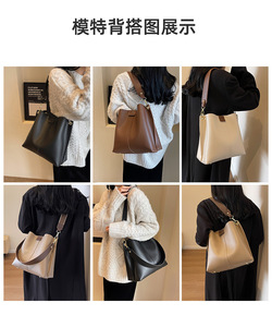 Nuevo Bolso Bandolera de Moda, Gran Capacidad, de Cuero Suave, Bolso de Mano para Mujer, Diseño de Lujo - Product Image 4