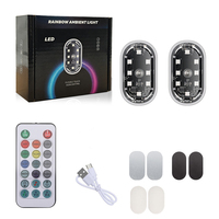 Lampu Ambient Mobil KEBOSIED, Lampu Interior Mobil Warna-warni, Lampu LED Bagasi Mobil