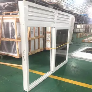 Ventanas correderas de aluminio para el hogar, persianas superiores y red de pantalla, producto en oferta, con puertas y ventanas