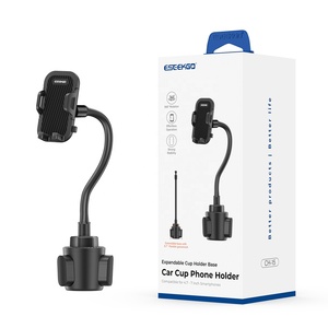 Support de téléphone pour voiture ESEEKGO CH-15, support de téléphone pour voiture à ventouse ABS, base stable réglable extensible, rotation à 360° - Product Image 1