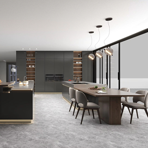 Baineng đảo thép không gỉ tủ bếp tùy chỉnh tủ bếp đồ nội thất Modular tủ bếp & phụ kiện - Product Image 1