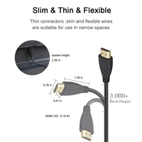 Ugreen — câble HDMI 1.4v, Ultra fin, Flexible et haute vitesse, cordon Compatible avec TV, 3D, 4K, 1080P, UHD, Box de TV, Blu-Ray (1.5m à 30m)