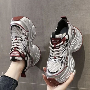 Zapatos Deportivos de Suela Gruesa para Mujer, Transpirables, de Malla, Cómodos, Casuales, para Caminar, para Gimnasio al Aire Libre - Product Image 4