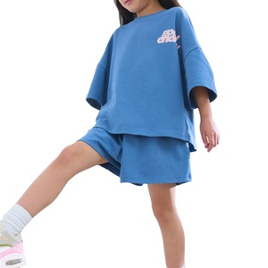 Set T-Shirt e Pantaloncini per Bambini con Stampa 3D Personalizzata, Maglietta con Grafica Oversize e Shorts, Outfit Estivo per Ragazze per Giochi <span class=keywords><strong>di</strong></span> Strada - Product Image 2