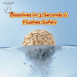 Lettiera per Gatti PetPetJoy in Tofu Ecologica, Grana Fine 2,4kg, Biodegradabile e Organica, Bianca e Blu, Prodotta in Cina - Product Image 4