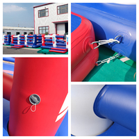 Arène de boxe aquatique gonflable commerciale pour compétitions estivales, jeux en lac, piscine et parc aquatique