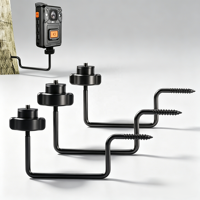 Support de montage universel pour projecteur de caméra de sentier, support métallique réglable à vis de 1/4 pouce d'un seul côté pour la faune en extérieur
