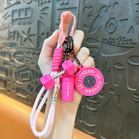 Nouvel Arrivage Porte-clés de Gymnastique en Forme de Barre de Musculation et de Kettlebell Sportive, Mini 3D Personnalisable, pour l'Exercice