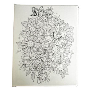 Toile tendue personnalisée imprimée UV, blanche, 380g, en polycoton, épaisseur 1,6 cm, cadre en bois de pin 12x16 pouces, idéale pour la peinture artistique des enfants - Product Image 3