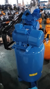 เครื่องอัดอากาศแบบลูกสูบแนวตั้งอุตสาหกรรมแบบพกพา ขนาด 11.8cfm 4 แรงม้า 3 กิโลวัตต์ 270 ลิตร 336 ลิตร/นาที ระบายความร้อนด้วยอากาศ ขับเคลื่อนด้วยสายพาน แบบกำหนดเองได้ - Product Image 4
