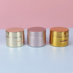 Pot en verre cosmétique rond de haute qualité, plaqué or/argent, 5, 10, 30g, 50g, pour crème pour les yeux/le visage/le corps, avec couvercles - Product Image 6