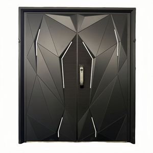 Haut de gamme écologique délicieusement sculpté en fonte d'aluminium Surface de porte Induction bande lumineuse Design contemporain Villa porte - Product Image 3