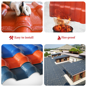 Tuile de Toit <span class=keywords><strong>Ondulée</strong></span> en Résine ASA Verte, Design Couleur, Tôles de <span class=keywords><strong>Toiture</strong></span> Nervurées - Product Image 6