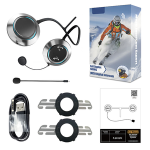 Intercomunicador Bluetooth Impermeable para <span class=keywords><strong>Esquí</strong></span>, Auriculares Inalámbricos con Micrófono, Walkie Talkie <span class=keywords><strong>de</strong></span> Malla para <span class=keywords><strong>Esquí</strong></span> <span class=keywords><strong>de</strong></span> Montaña con Micrófono - Product Image 1