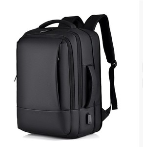 Custom Factory Men's Waterproof Anti-Theft Hard Shell Backpack Slim <b>Smart</b> with USB Charging for Work Office and PC Material - Product Image 1