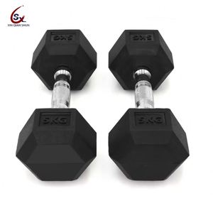 Venta Directa de Fábrica: Juego de Mancuernas Hexagonales con Soporte, 10kg, 20kg, 30kg, Mancuernas Hexagonales de Goma - Product Image 4