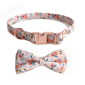 Collier floral pour petits et moyens animaux de compagnie, adorable compagnon pour animaux avec boucle en métal et écharpe triangulaire - Product Image 2