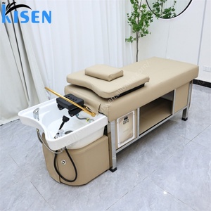 KISEN Lavacabezas Japonés para SPA Capilar, Cama de Terapia Capilar para Lavado de Cabello, Mobiliario de Salón, Cama de Lavado de Cabello para Masaje Tailandés - Product Image 1