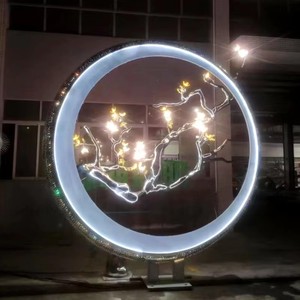 SENZHAO Lumière LED décorative classique imperméable, motif Lune et Arbre, pour centres commerciaux, parcs, rues et hôtels - Product Image 1