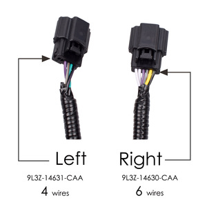 Arnés de cableado 9L3T 14632 JCA para puerta derecha de cabina Ford F150 2009-2014, 12V, aislamiento de PVC, instalación estática - Product Image 4
