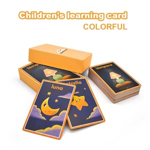 Cartes à jouer personnalisées pour enfants, cartes de mémoire en carton, impression de cartes oracle, impression CMJN, cartes d'apprentissage pour enfants, cartes flash éducatives - Product Image 2
