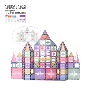 Mntl 108pcs lâu đài gạch từ 3D Montessori đồ chơi từ xây dựng khối xây dựng đồ chơi giáo dục cho trẻ em học tập - Product Image 3