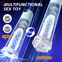 Pompe à pénis à succion fréquente, pompe à inhalation en silicone réaliste pour vagin, exercice du gland, masturbateur masculin, jouets sexuels pour hommes