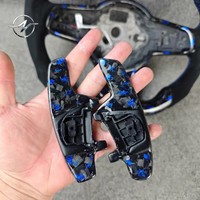 Volante Deportivo de Fibra de Carbono Forjado con Pantalla LED de 3 Aros y 35 mm de Diámetro de Agarre, Marca YZ, para Volkswagen Golf MK6 MK7 GTI CC