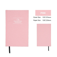 Carnet A5 à couverture rigide en tissu, journal quotidien, guide de pleine conscience, planificateur quotidien, journal de gratitude pour femmes et hommes