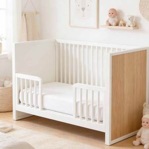 Lit bébé multifonctionnel moderne en bois massif, lit d'appoint pour nouveau-né, pour enfants, hôpital, école, chambre à coucher - Product Image 4