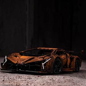 Bloques de Construcción Moc, Coche <span class=keywords><strong>Kbox</strong></span> 10222B, Modelo de Coche de Bloques de Construcción DIY, Supercoches de Carreras, Conjuntos de Bloques de Construcción - Product Image 5