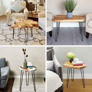 Patas de Horquilla Wekis de Metal Negro Satinado, 2 Varillas de Latón de 12mm y 8 Pulgadas, para Proyectos de Bricolaje en el Hogar, para Cafeterías, Salas de Estar y Hospitales - Product Image 6