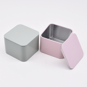 定制设计金属方形锡盒容器礼品包装香料蜡烛茶锡罐容器茶礼品糖果饼干蜡烛 - Product Image 2