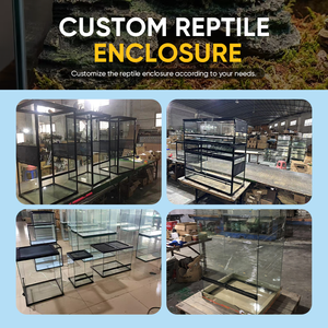 Habitat professionnel pour <span class=keywords><strong>dragon</strong></span> barbu, grande capacité de 120 gallons, empilable, détachable, en PVC, avec côtés en verre acrylique haute transparence, terrarium pour reptiles - Product Image 6