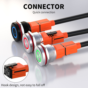 Lanboo 22cm thép cảm ứng push button Switch-bi-màu hiển thị, bền và hấp dẫn, One-Touch điều khiển, 12V/24V, 1NO liên hệ với - Product Image 3