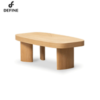 Nordique Moderne Minimaliste Centre Table Rectangle En Bois Et Pierre Top Thé Table Basse Hôtel Salon Meubles