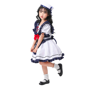 <span class=keywords><strong>Costume</strong></span> <span class=keywords><strong>da</strong></span> marinaio per bambini Anime Cos ragazza carina marina - Product Image 5