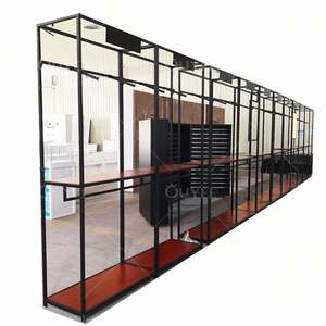 Estantes portátiles de acero y hierro para tiendas de ropa para exhibiciones Estante colgante de acabado mate para tiendas - Product Image 2